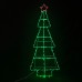 CHRISTMAS TREE 100 LED ΛΑΜΠΑΚΙΑ ΣΕΙΡΑ ΠΡΑΣΙΝΟ ΜΕ ΚΟΚΚΙΝΟ ΑΣΤΕΡΙ ΣΤΑΘΕΡΟ IP44 60x150cm ΣΥΝ 5m  | Aca | X08100349